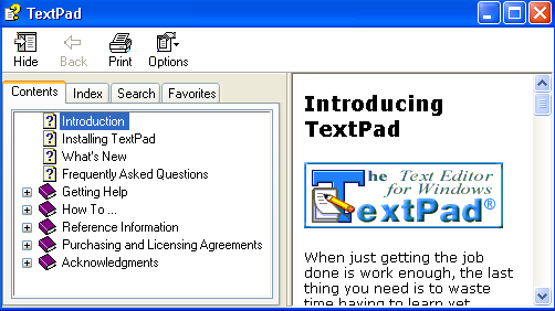 TextPad help